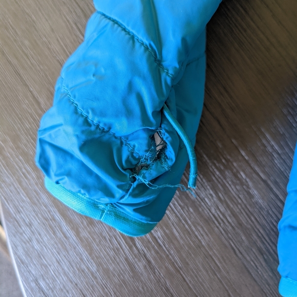 Girls Dual Layer Under Armour Infrared Loose Blue Puffer Down Coats - Picture 4 of 12